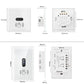 Smart Wall Light Switch – Hand Sweep Sensor with Glass Panel  Modern, Touch-Free, and Energy-Efficient Lighting Control.