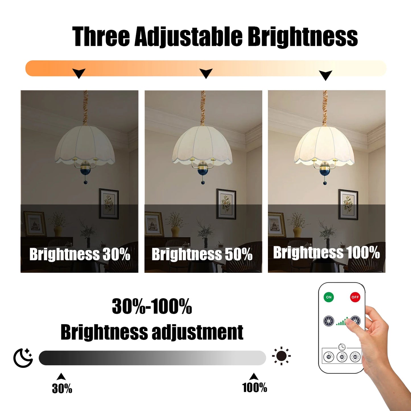 USB Rechargeable LED Bulb – E27 Touch & Dimmable Smart Light