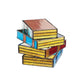 Stacked Books Lamp
