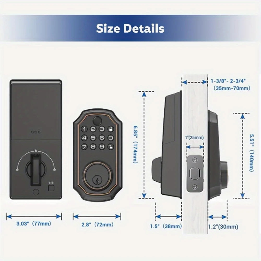 Keyless Entry Smart Auto Door Locks – Front Door Security Made Easy