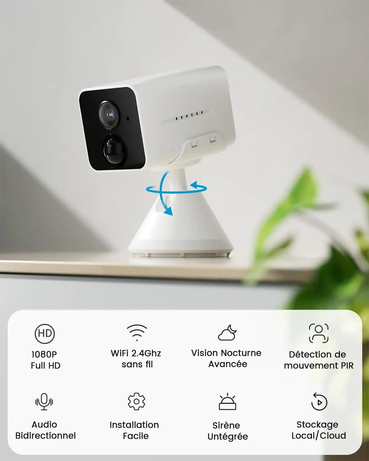ieGeek Wireless Indoor WiFi Surveillance Camera