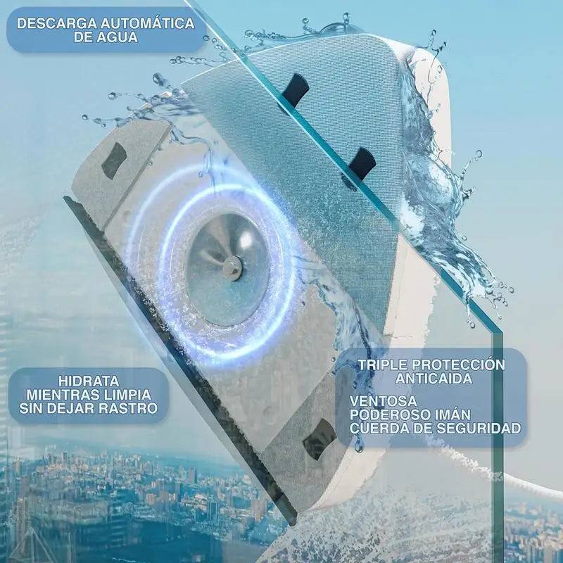 Double-Sided Magnetic Window Glass Cleaner