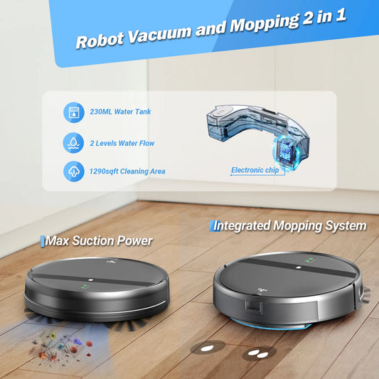 Saerke G20 Robotic Vacuum Cleaner – 3-in-1 Mopping, Sweeping & Suction  Powerful, Smart, and Hassle-Free Cleaning for Your Home.