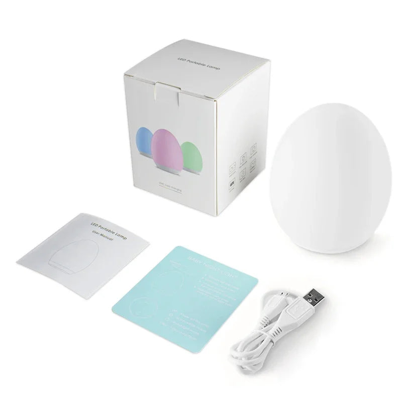 7-Color RGB Night Light – Touch & Remote Control Table Lamp