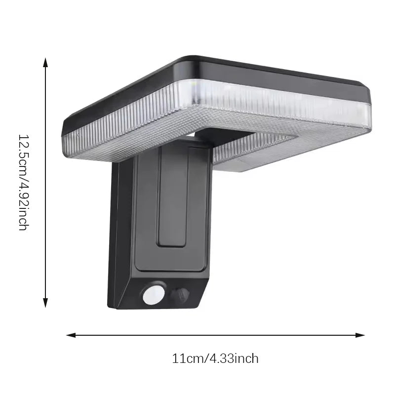 Solar Wall Light – Foldable Head with Remote & Infrared Sensor  Smart, Adjustable, and Eco-Friendly Outdoor Lighting.