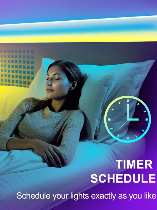 Smart LED Light Strip – RGB Color-Changing with Music Sync