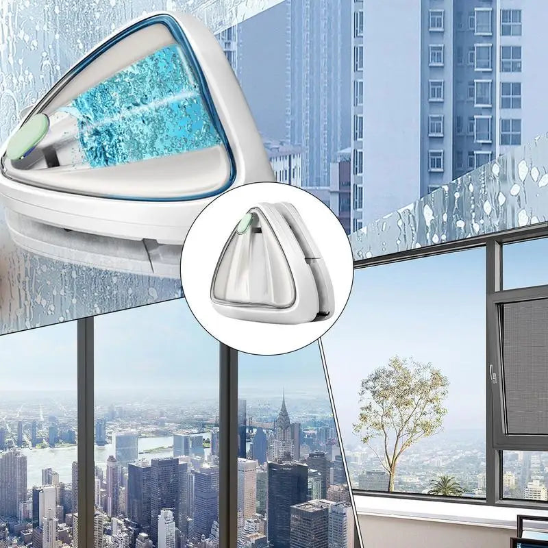 Double-Sided Magnetic Window Glass Cleaner