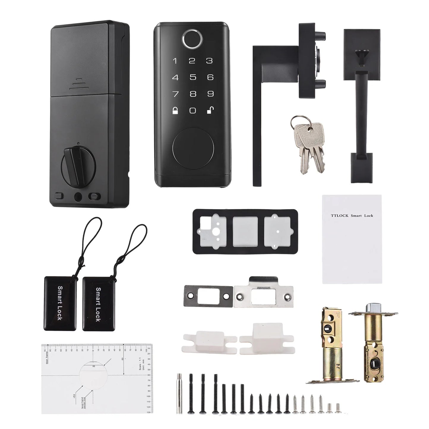 Smart Fingerprint Door Lock – Keyless Entry Deadbolt with Handle  Advanced Security Meets Modern Convenience.