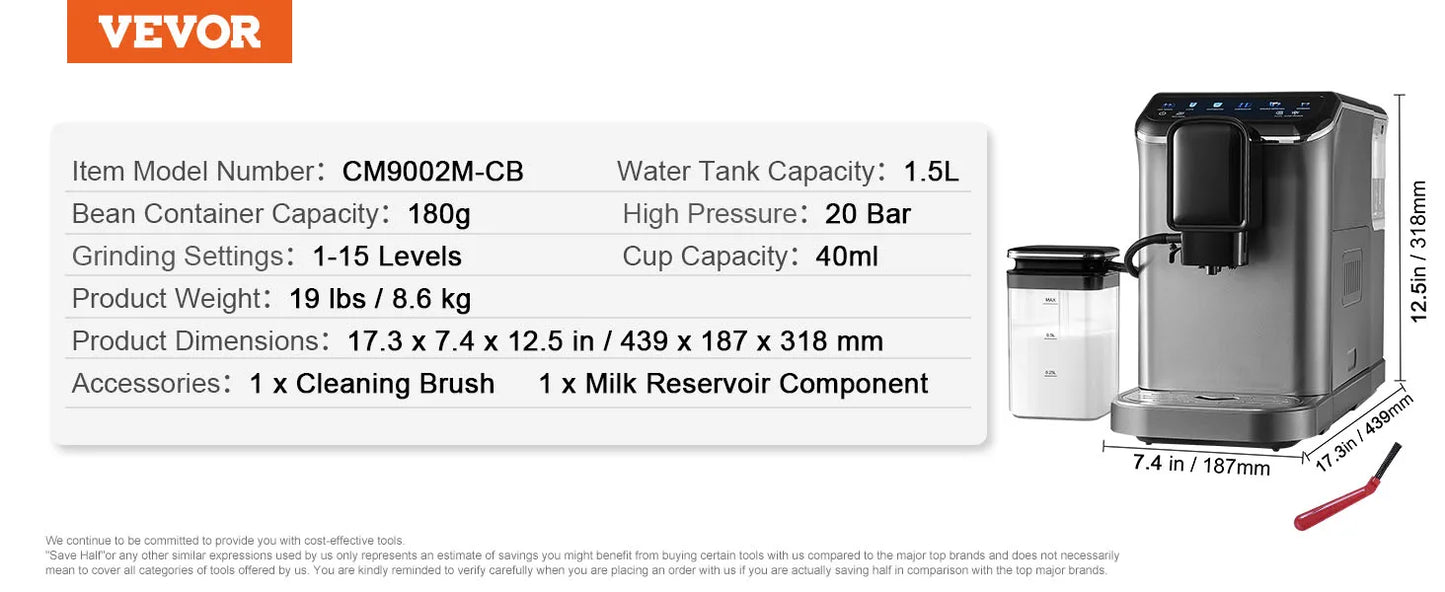 SucceBuy Automatic Espresso & Latte Machine – Café Luxury at Your Fingertips!