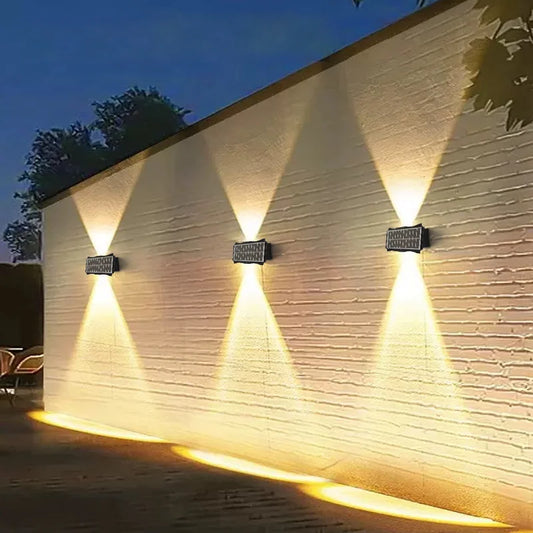 Wall Lamp LED – Up & Down Luminous Solar Outdoor Lighting  Stylish, Eco-Friendly, and Durable Outdoor Illumination.