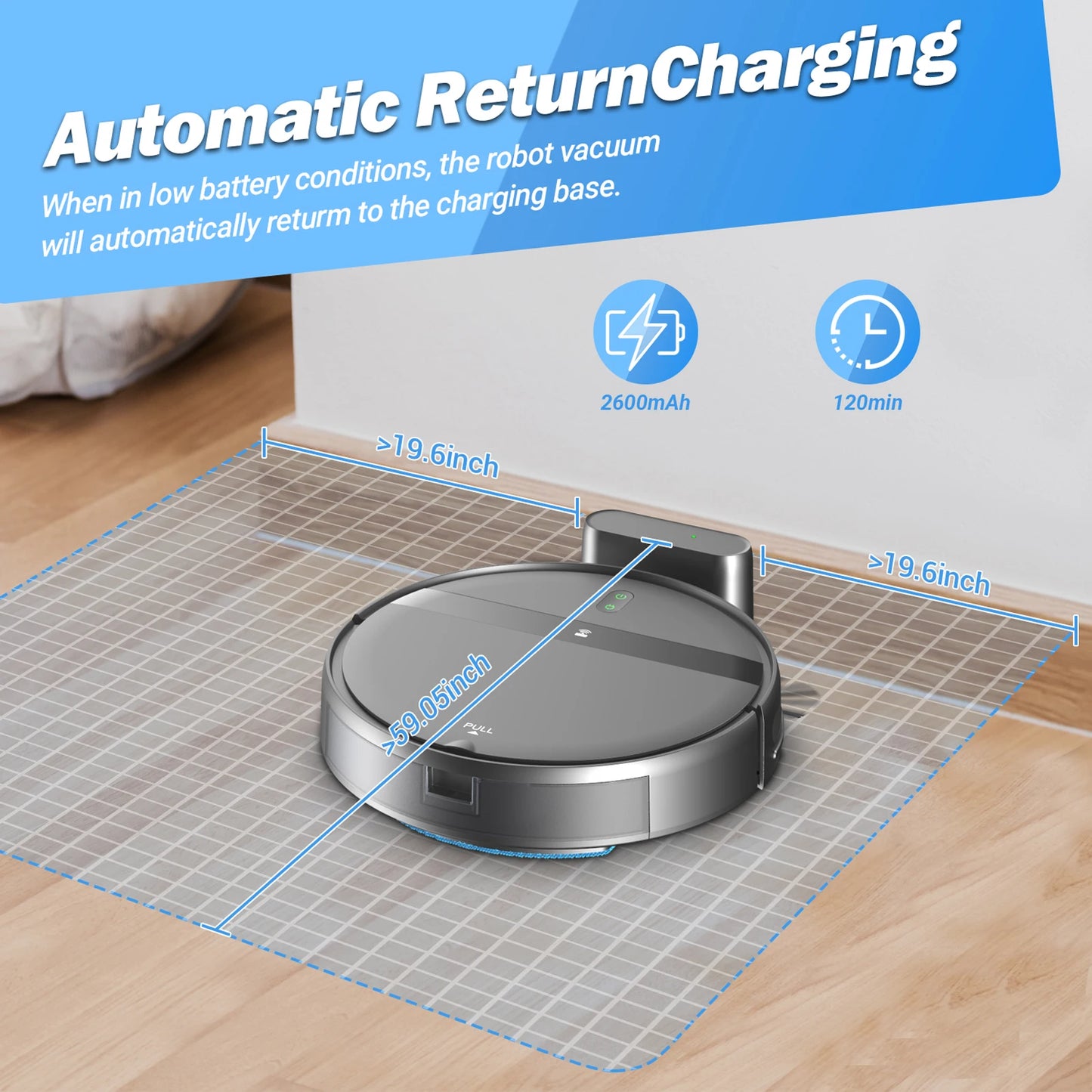 Saerke G20 Robotic Vacuum Cleaner – 3-in-1 Mopping, Sweeping & Suction  Powerful, Smart, and Hassle-Free Cleaning for Your Home.