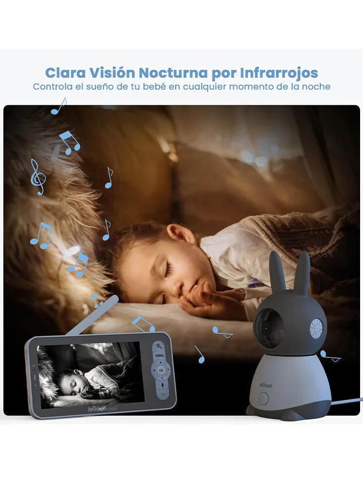ieGeek 2K Baby Monitor – 5'' WiFi Video Camera with Sensors