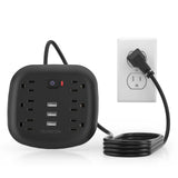 TRANSTON Power Strip with Surge Protector – 6 Outlets & 3 USB Ports