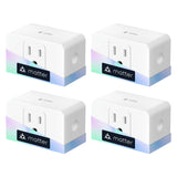 Meross Smart 4-Pack Matter Plug – US/CA Standard Wireless Outlet  Smart, Convenient, and Energy-Aware Control for Your Home.