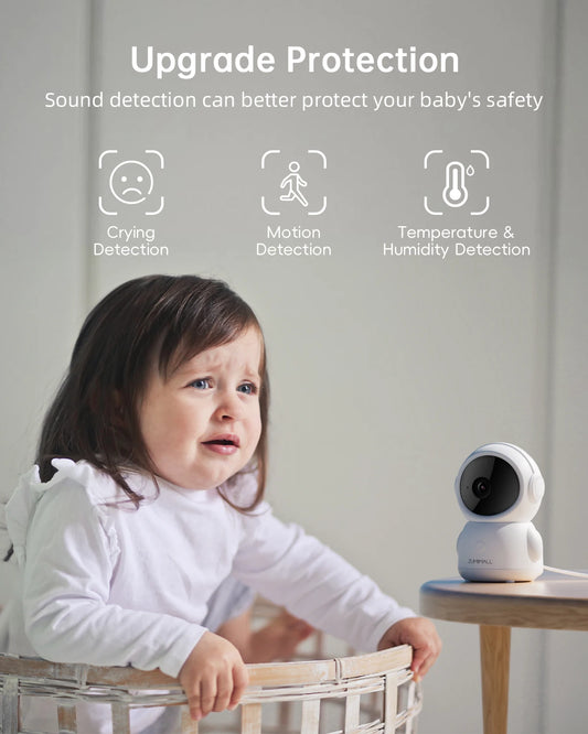 ZUMIMALL Wired Security Camera – WiFi Baby & Pet Monitor
