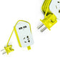 S Plug Power Strip with 2 USB Ports – Portable Travel Extension Socket  Smart, Portable, and Multi-Device Charging Anywhere.