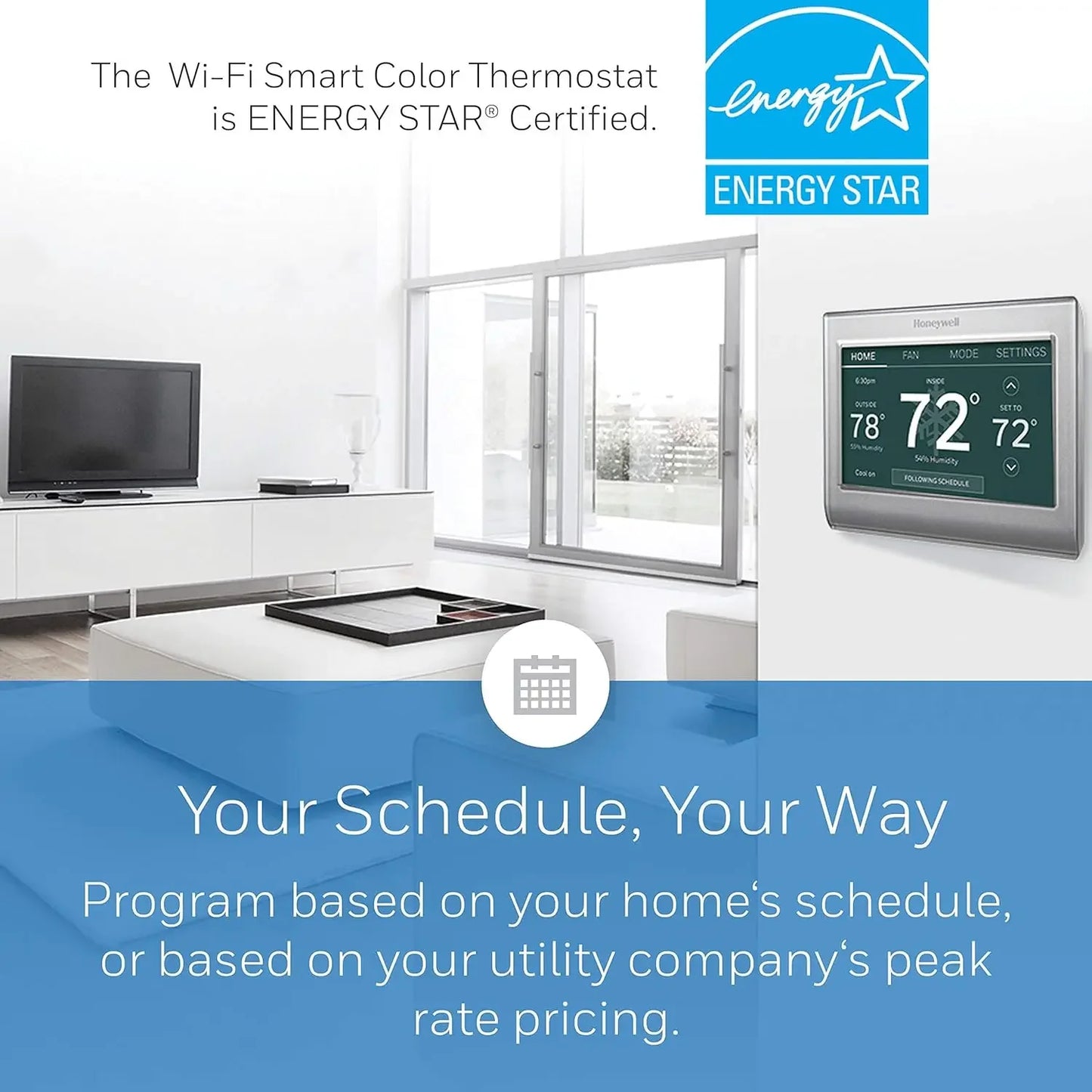 RTH9585WF1004 Wi-Fi Smart Color Thermostat