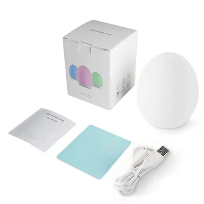 7-Color RGB Night Light – Touch & Remote Control Table Lamp