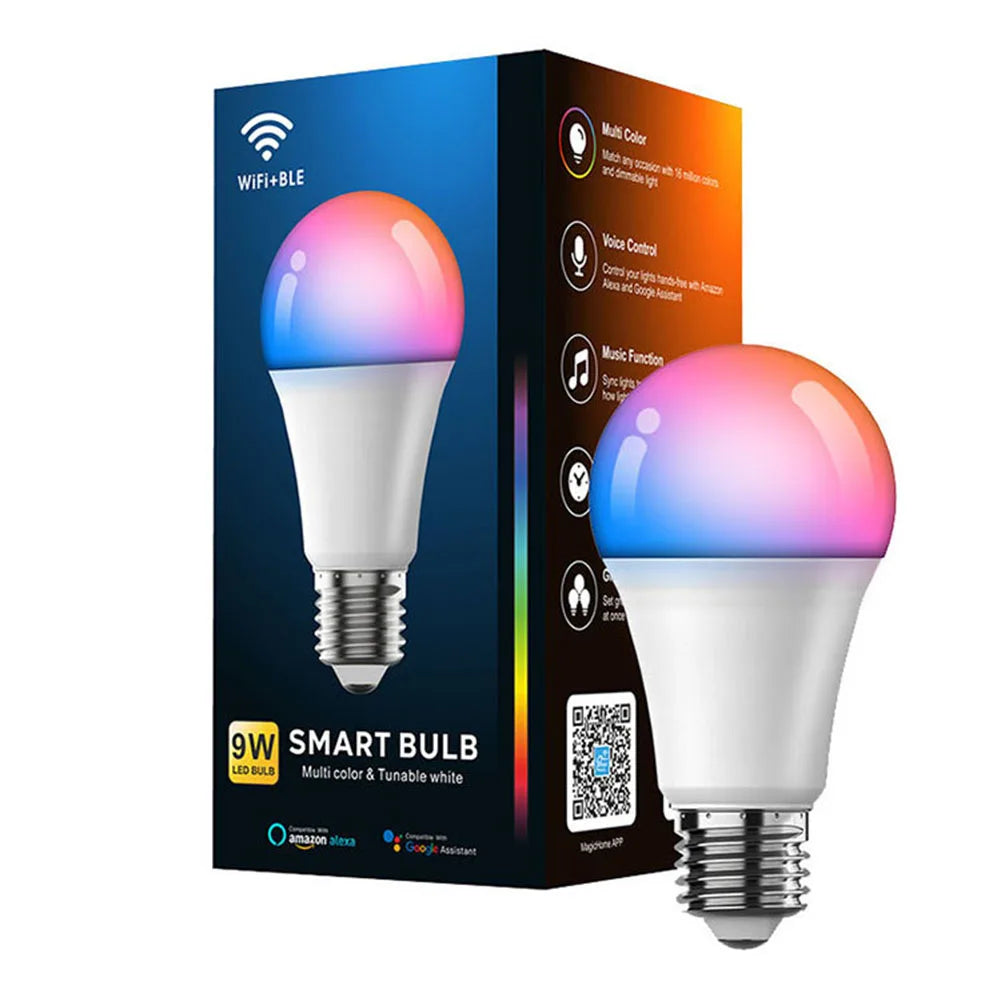 Colorful WiFi Smart LED Lamp – Voice & App Controlled