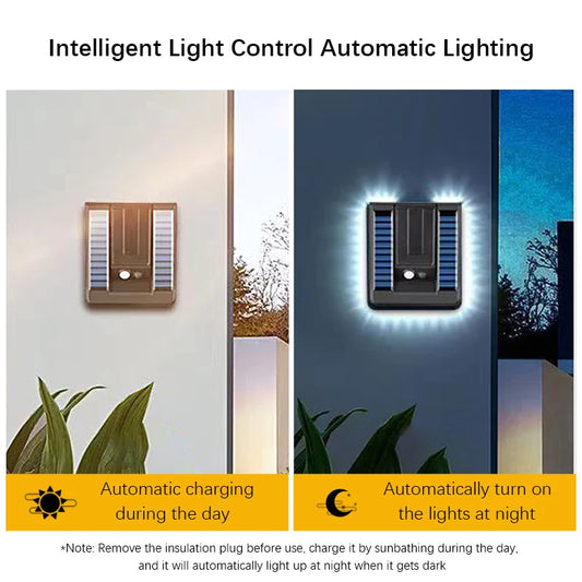 Solar Wall Light – Foldable Head with Remote & Infrared Sensor  Smart, Adjustable, and Eco-Friendly Outdoor Lighting.
