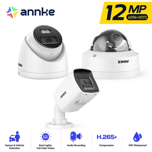 ANNKE C1200 12MP Ultra HD PoE IP Camera  Advanced Security with Ultra HD Clarity.