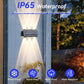 Wall Lamp LED – Up & Down Luminous Solar Outdoor Lighting  Stylish, Eco-Friendly, and Durable Outdoor Illumination.