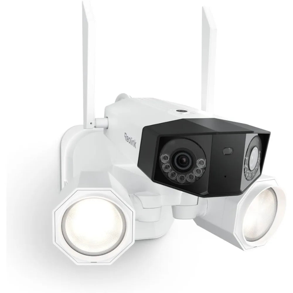 4K Floodlight Security Camera – Dual-Lens, Smart AI Detection  Ultra-Clear Outdoor Security, Day and Night.