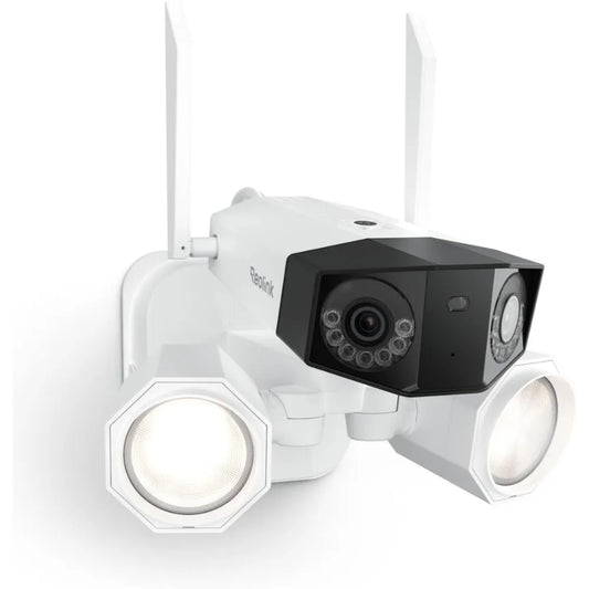 4K Floodlight Security Camera – Dual-Lens, Smart AI Detection  Ultra-Clear Outdoor Security, Day and Night.