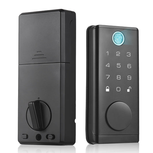 Smart Fingerprint Door Lock – Keyless Entry Deadbolt with Handle  Advanced Security Meets Modern Convenience.