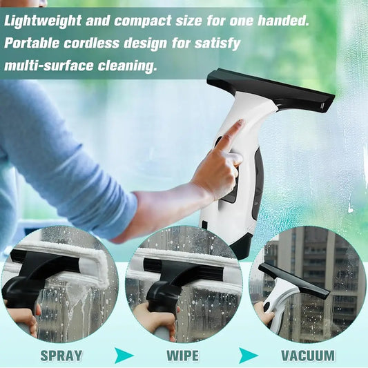 Cordless Rechargeable Window Vacuum Squeegee