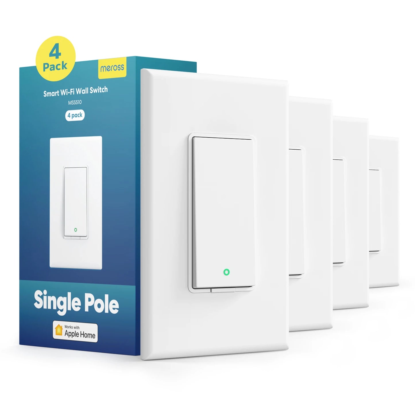 Meross HomeKit US WiFi Light Switch – Wireless Control with Remote