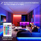 30M RGB LED Strip – Bluetooth App Controlled with Battery & US Plug