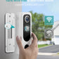 ZUMIMALL Battery-Powered Video Doorbell – Wireless with Chime & Two-Way Audio  Smart Security with Fun Features.