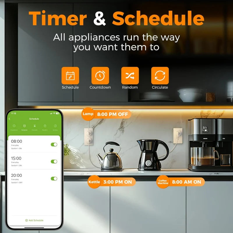 WiFi Smart Plug – Alexa & Google Assistant Compatible  Smart, Convenient, and Fully Controllable from Anywhere.