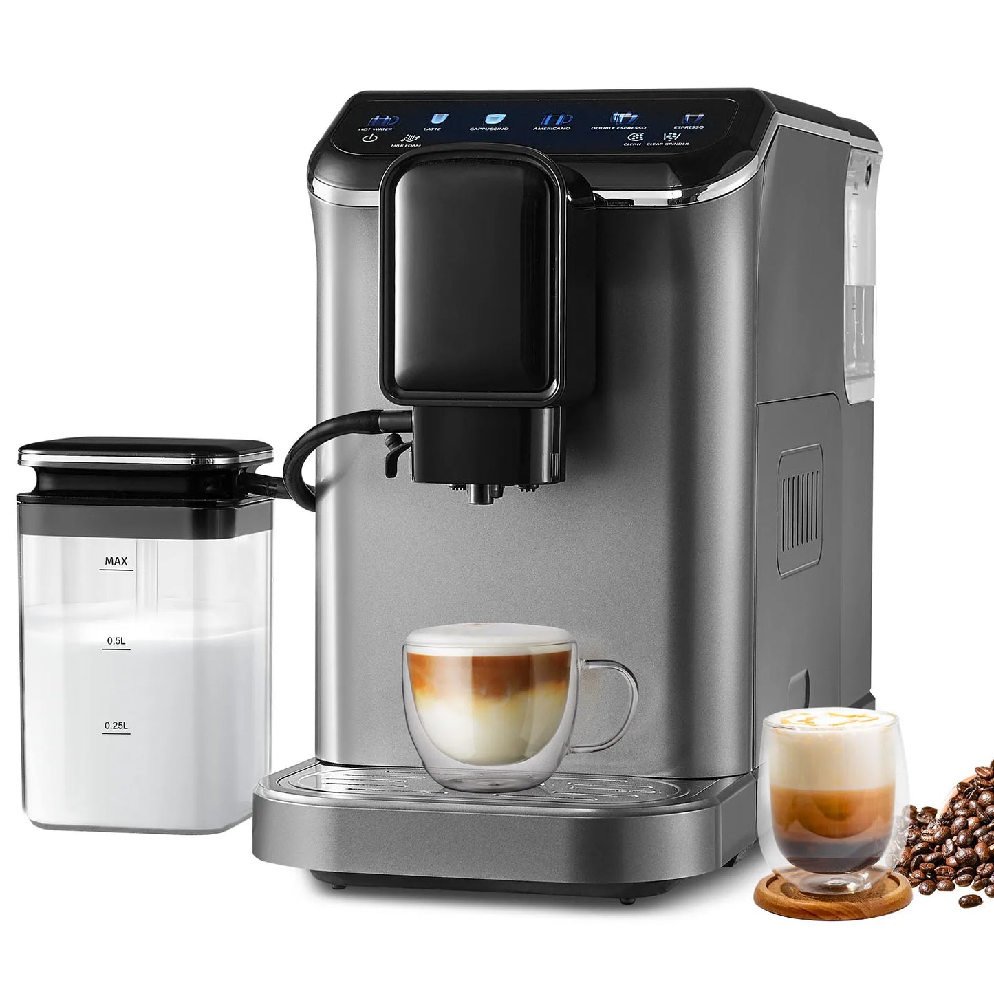 SucceBuy Automatic Espresso & Latte Machine – Café Luxury at Your Fingertips!