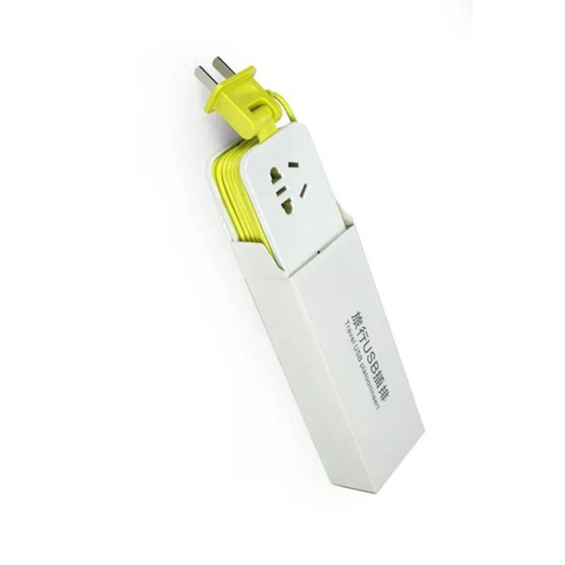 S Plug Power Strip with 2 USB Ports – Portable Travel Extension Socket  Smart, Portable, and Multi-Device Charging Anywhere.