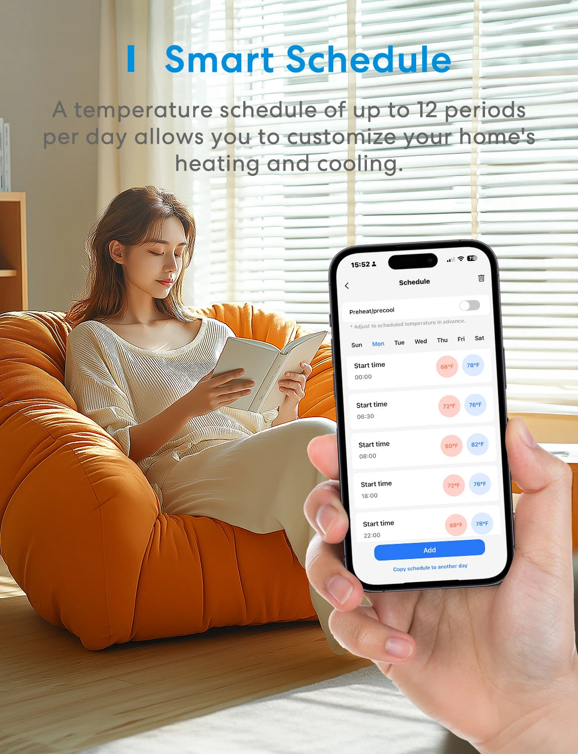 Meross Matter Smart Wi-Fi Thermostat (US Version)