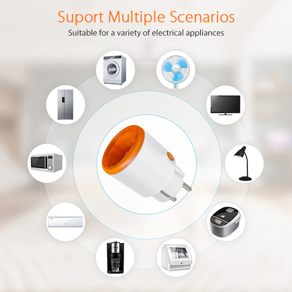 Tuya EU Smart Plug – 16A Zigbee 3.0 with Power Monitoring  Smart Control, Smarter Home.