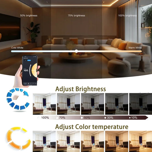 Tuya WiFi LED Smart Night Light – Dimmable RGB Table Lamp  Smart, Colorful, and Fully Controllable Night Light for Any Room.