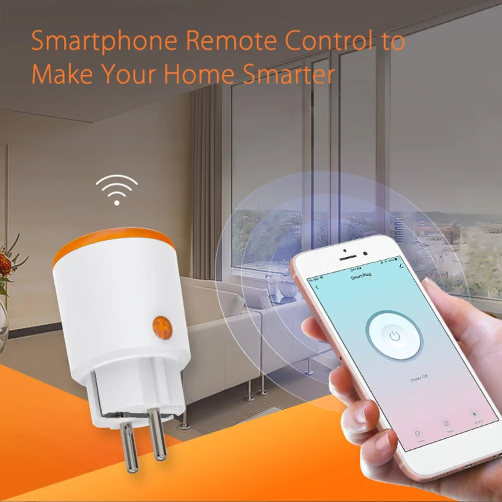 Tuya EU Smart Socket 16A Zigbee 3.0 EU Smart Plug with Power Monitoring App Control Work with Alexa Google Assistant