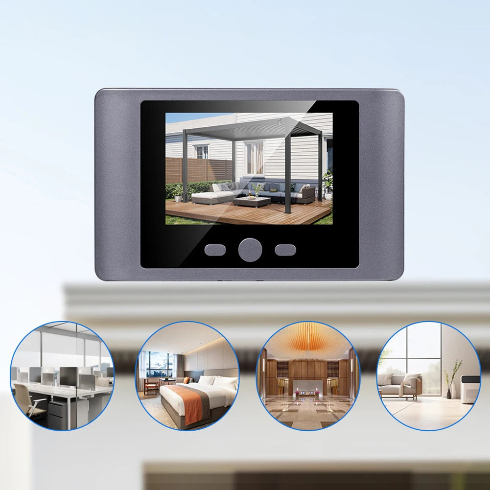 Mini Peephole Smart Wireless Door Viewer Camera – IR Night Vision