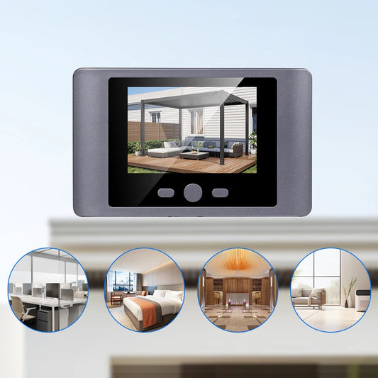 Mini Peephole Smart Wireless Door Viewer Camera – IR Night Vision