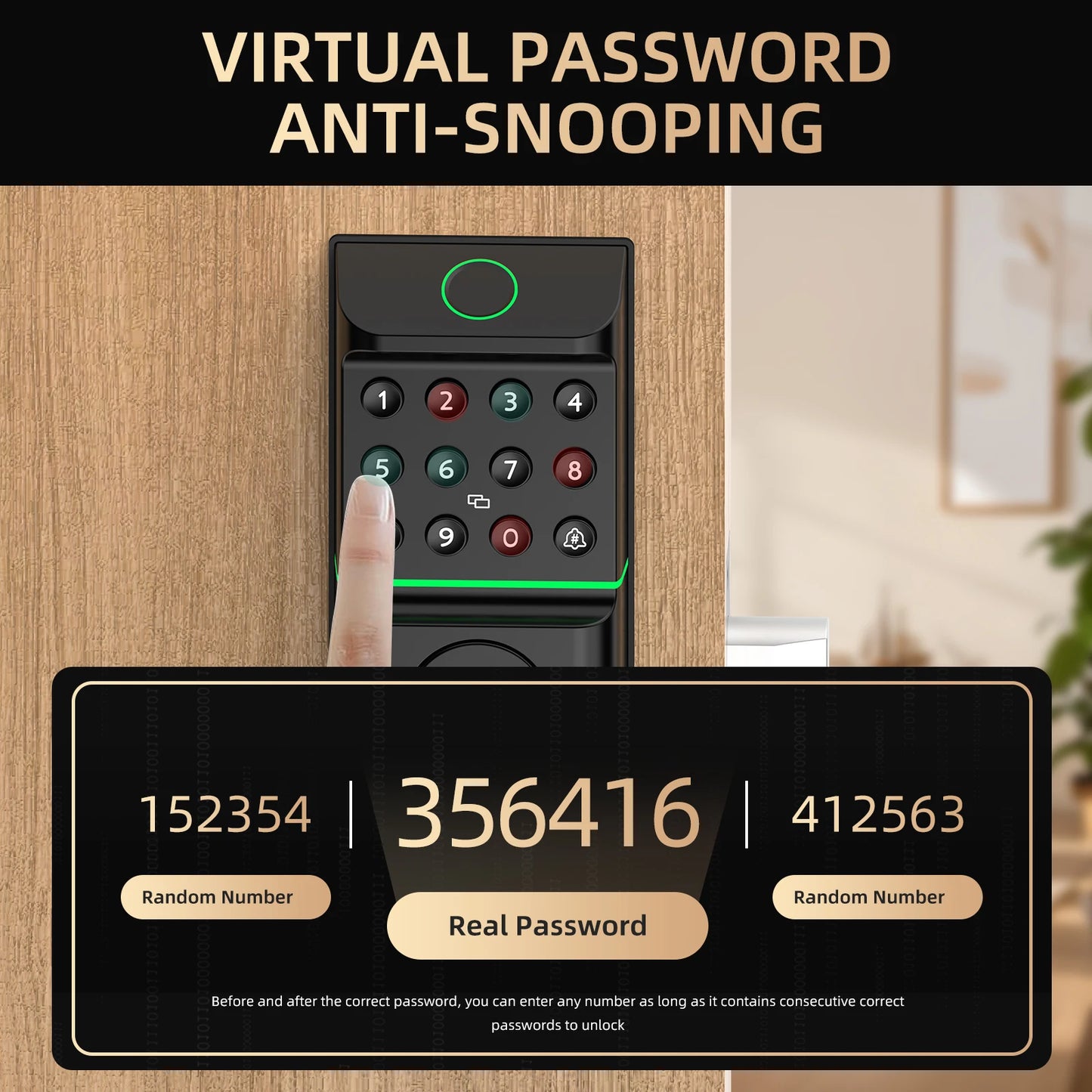 Viladepot Smart Lock – Fingerprint, Passcode & App Control  Advanced Security with Modern Convenience.