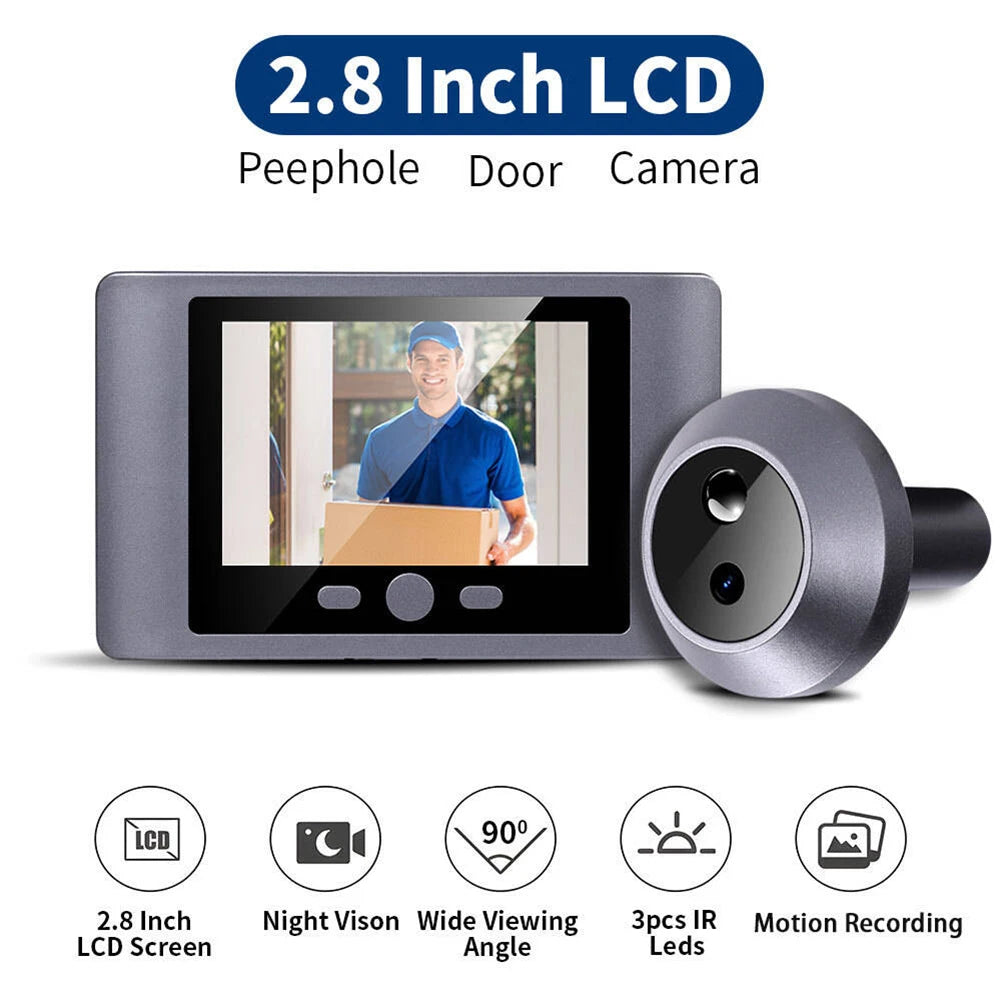 Mini Peephole Smart Wireless Door Viewer Camera – IR Night Vision