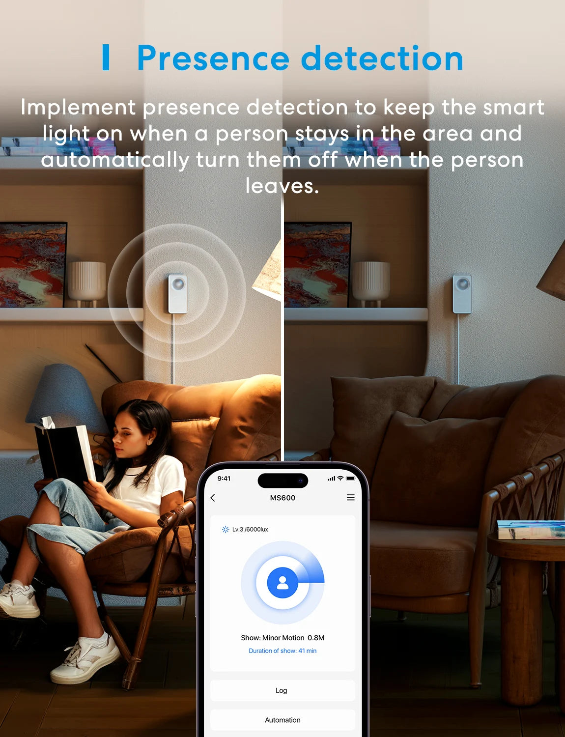 Meross US Matter WiFi Human Presence Sensor