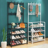 Clothes Hanger & Multi-Layer Shoe Storage Rack