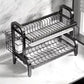 2-Tier Compact Kitchen Dish Rack and Storage Organizer