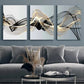 3 Pieces Nordic Luxury Ribbon Abstract Landscape Wall Art
