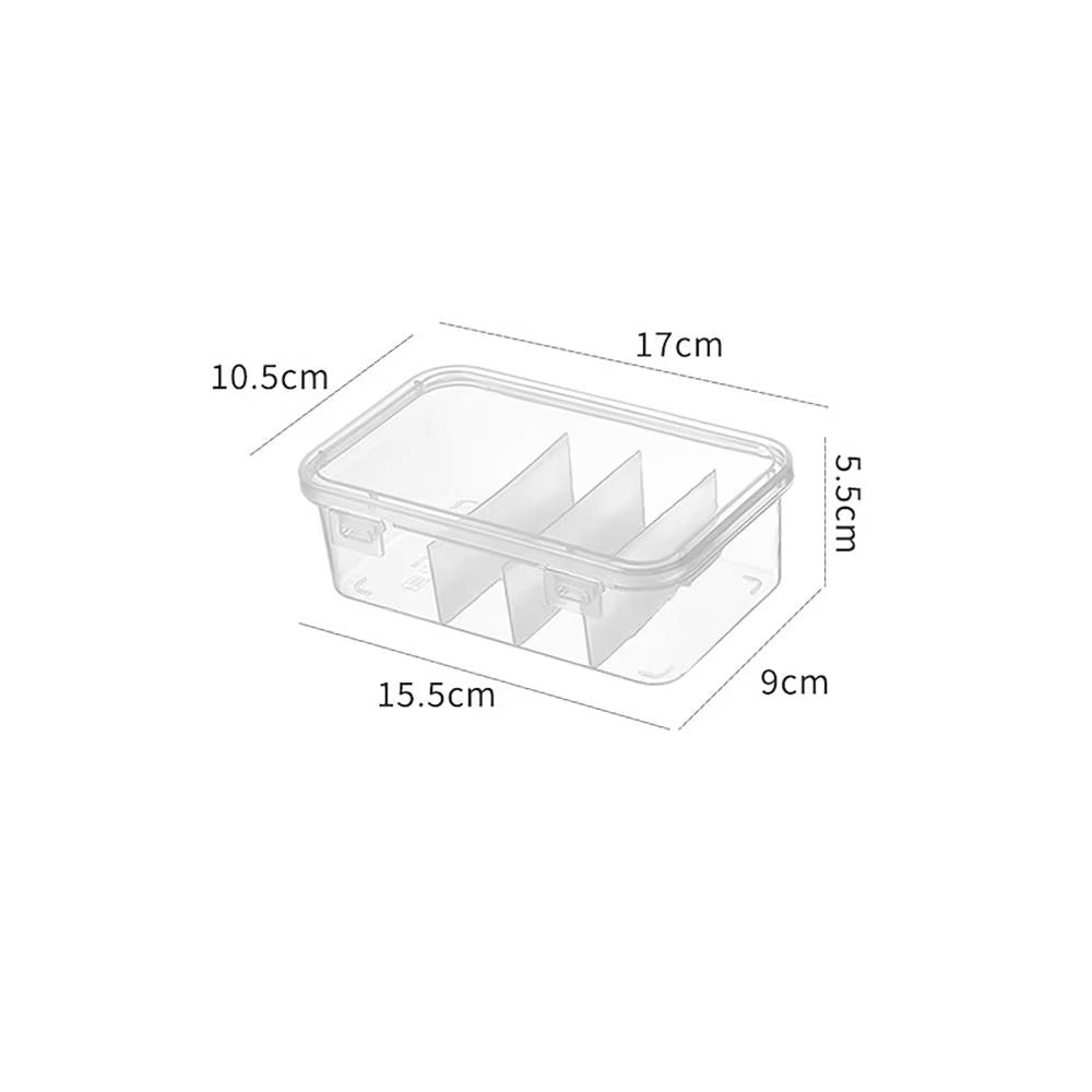 Data Cable Organizer Case Classification Dustproof Card Organizer with Lid Clutter Collection Box for Office Home