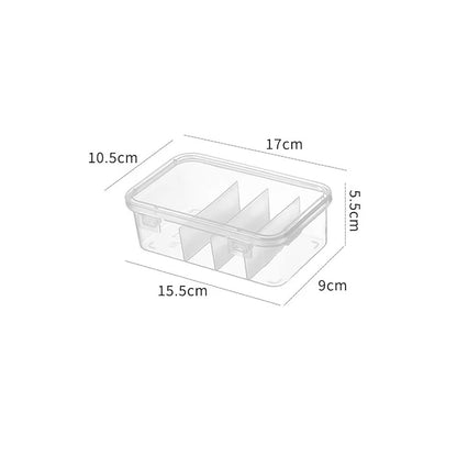 Data Cable Organizer Case Classification Dustproof Card Organizer with Lid Clutter Collection Box for Office Home